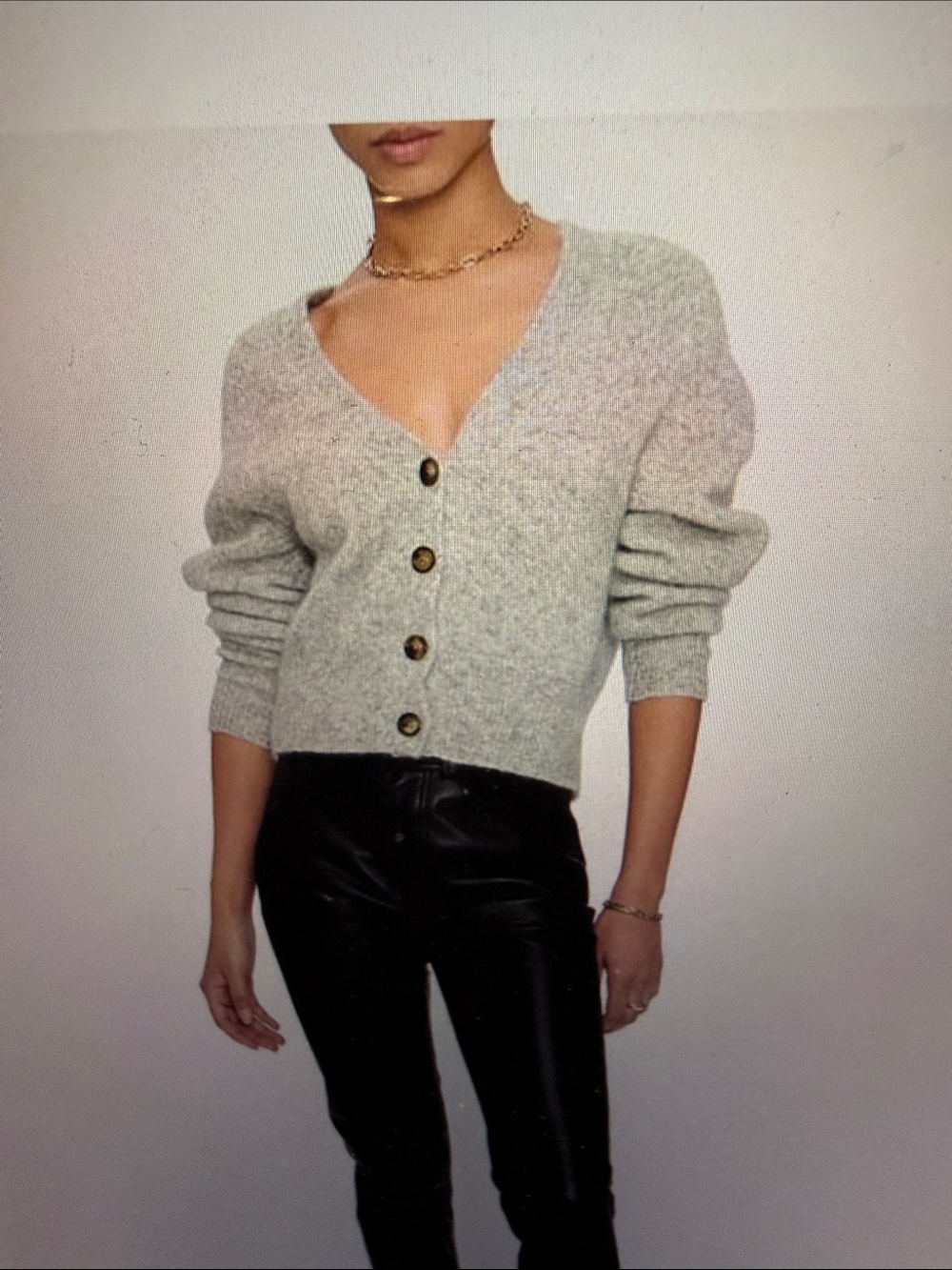 Anine Bing mason cardigan 
Grey  mohair blend